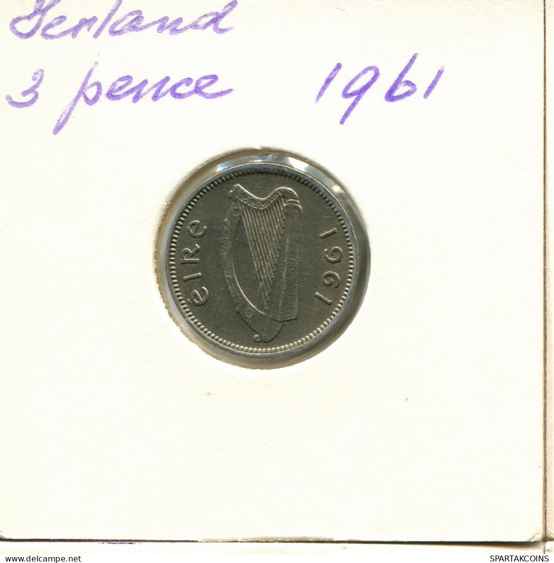 3 PENCE 1961 IRELAND Coin #AY679.U.A - Ireland