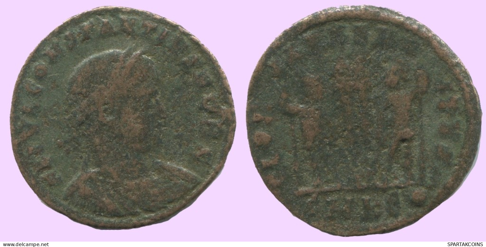LATE ROMAN IMPERIO Follis Antiguo Auténtico Roman Moneda 1.6g/18mm #ANT2035.7.E.A - El Bajo Imperio Romano (363 / 476)