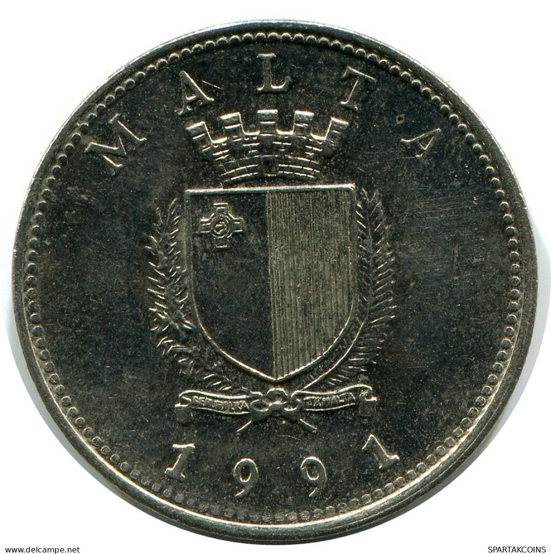 10 CENTS 1991 MALTA Coin #AZ295.U.A - Malta