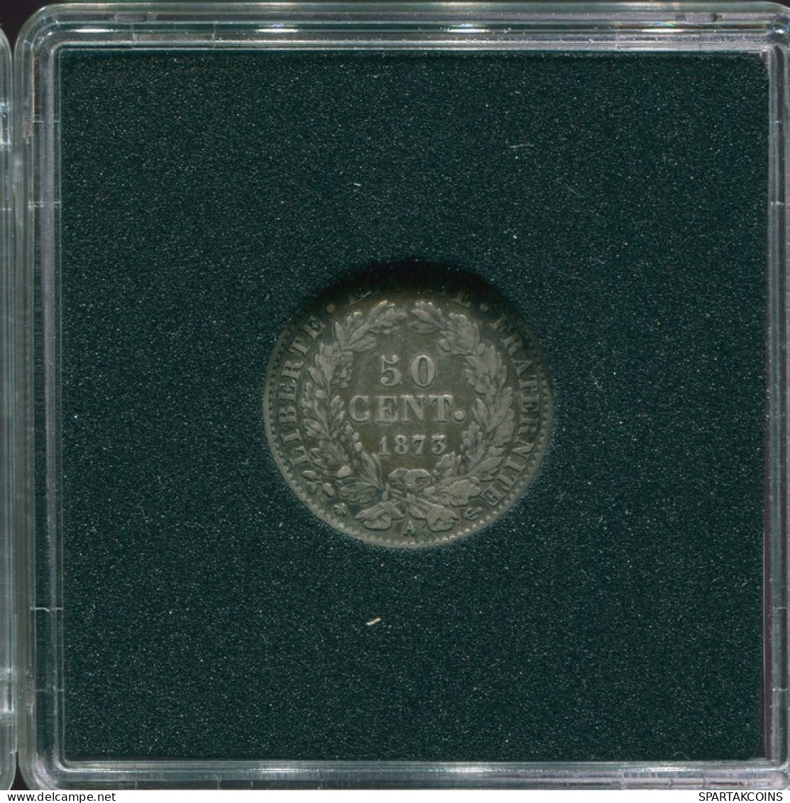 50 CENTIMES 1873 FRANKREICH FRANCE Französisch Münze SILBER VF/XF #FR1184.29.D.A - 50 Centimes