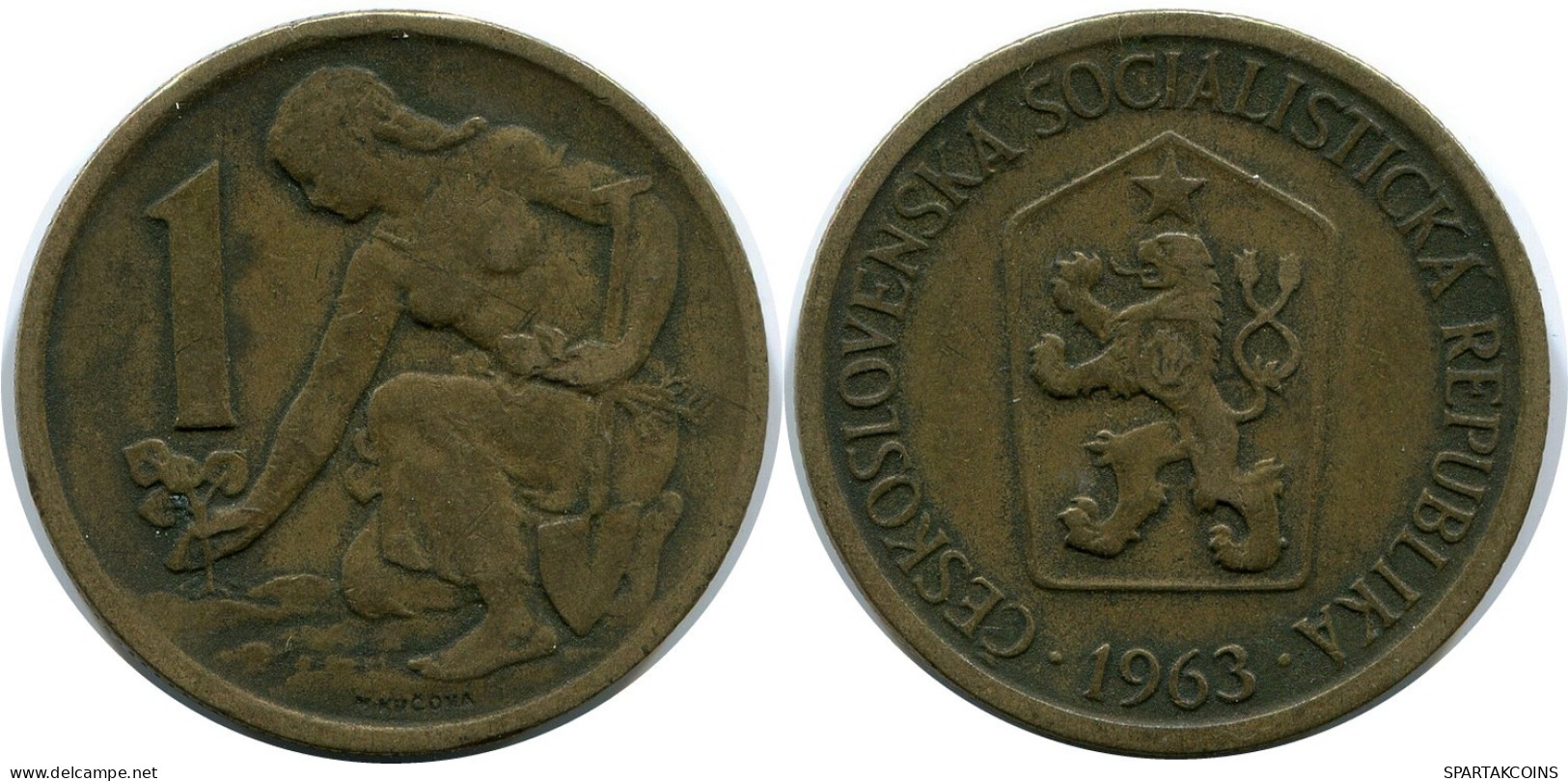 1 KORUNA 1936 TSCHECHOSLOWAKEI CZECHOSLOWAKEI SLOVAKIA Münze #AR227.D.A - Cecoslovacchia