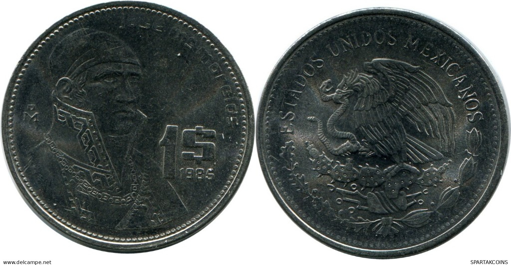 1 PESO 1985 MEXICO Moneda #AH471.5.E.A - Mexique