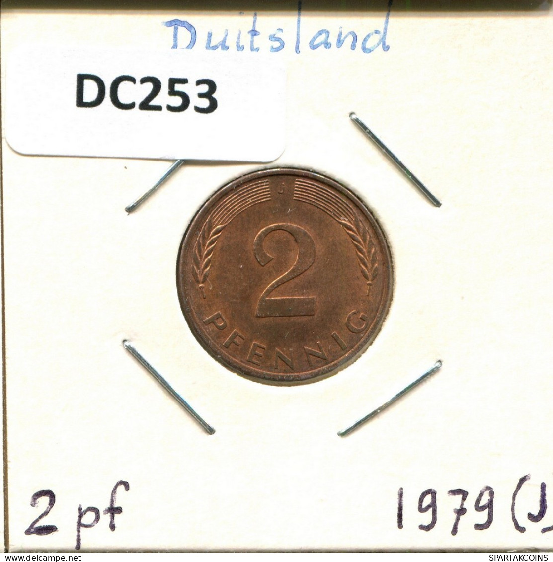 2 PFENNIG 1979 J BRD DEUTSCHLAND Münze GERMANY #DC253.D.A - 2 Pfennig