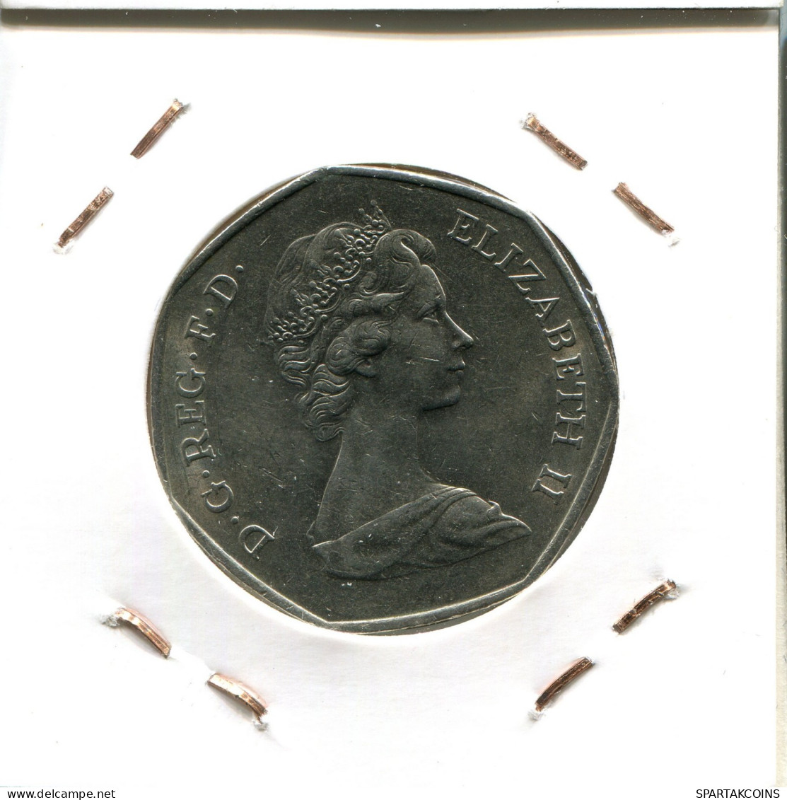 50 PENCE 1973 UK GBAN BRETAÑA GREAT BRITAIN Moneda #AW228.E.A - 50 Pence
