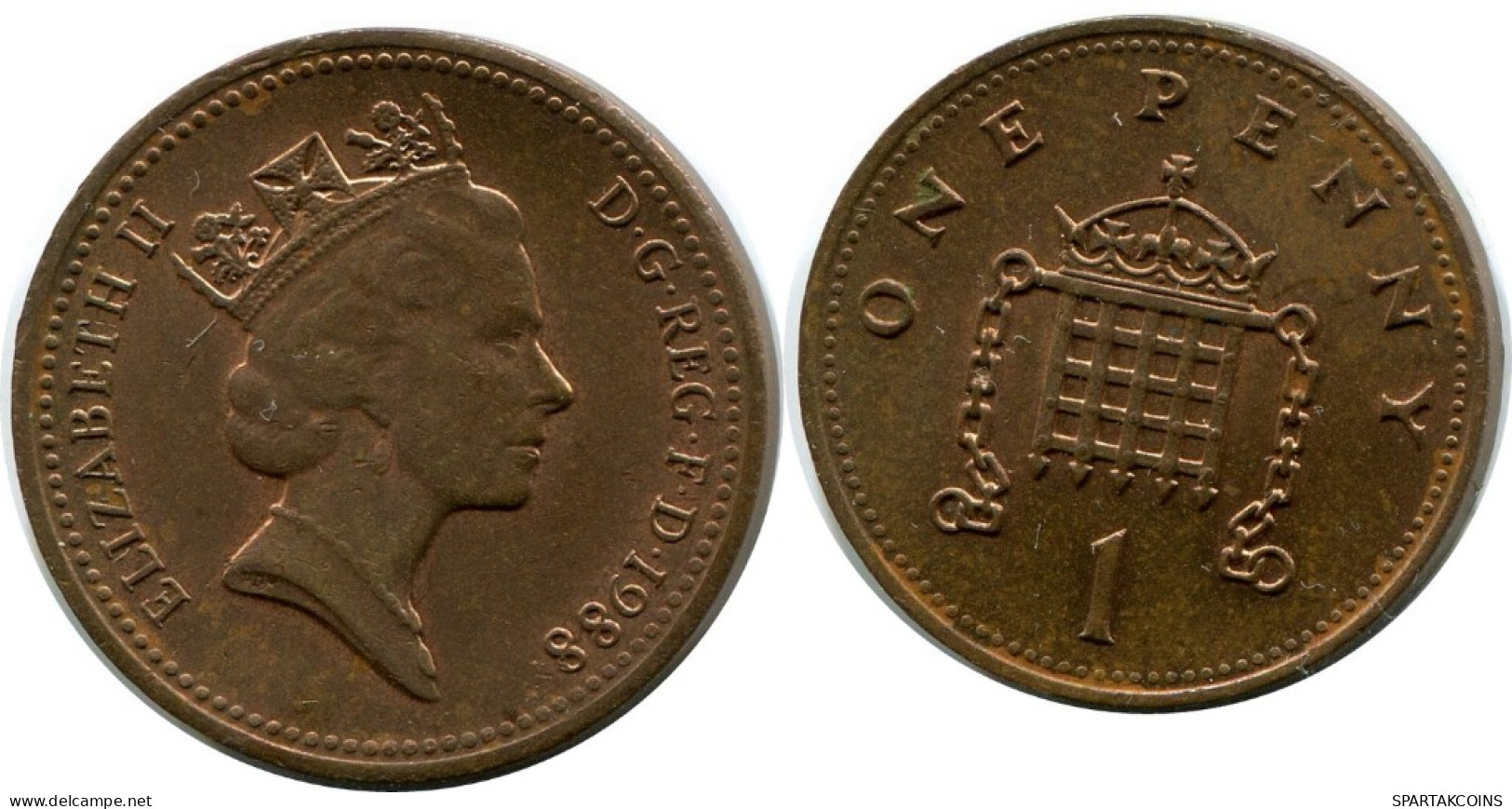 PENNY 1988 UK GROßBRITANNIEN GREAT BRITAIN Münze #AN531.D.A - 1 Penny & 1 New Penny