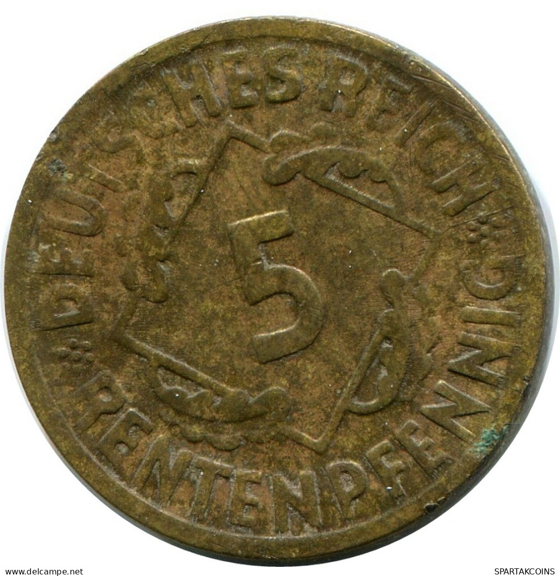 5 RENTENPFENNIG 1924 J ALEMANIA Moneda GERMANY #DB873.E.A - 5 Renten- & 5 Reichspfennig