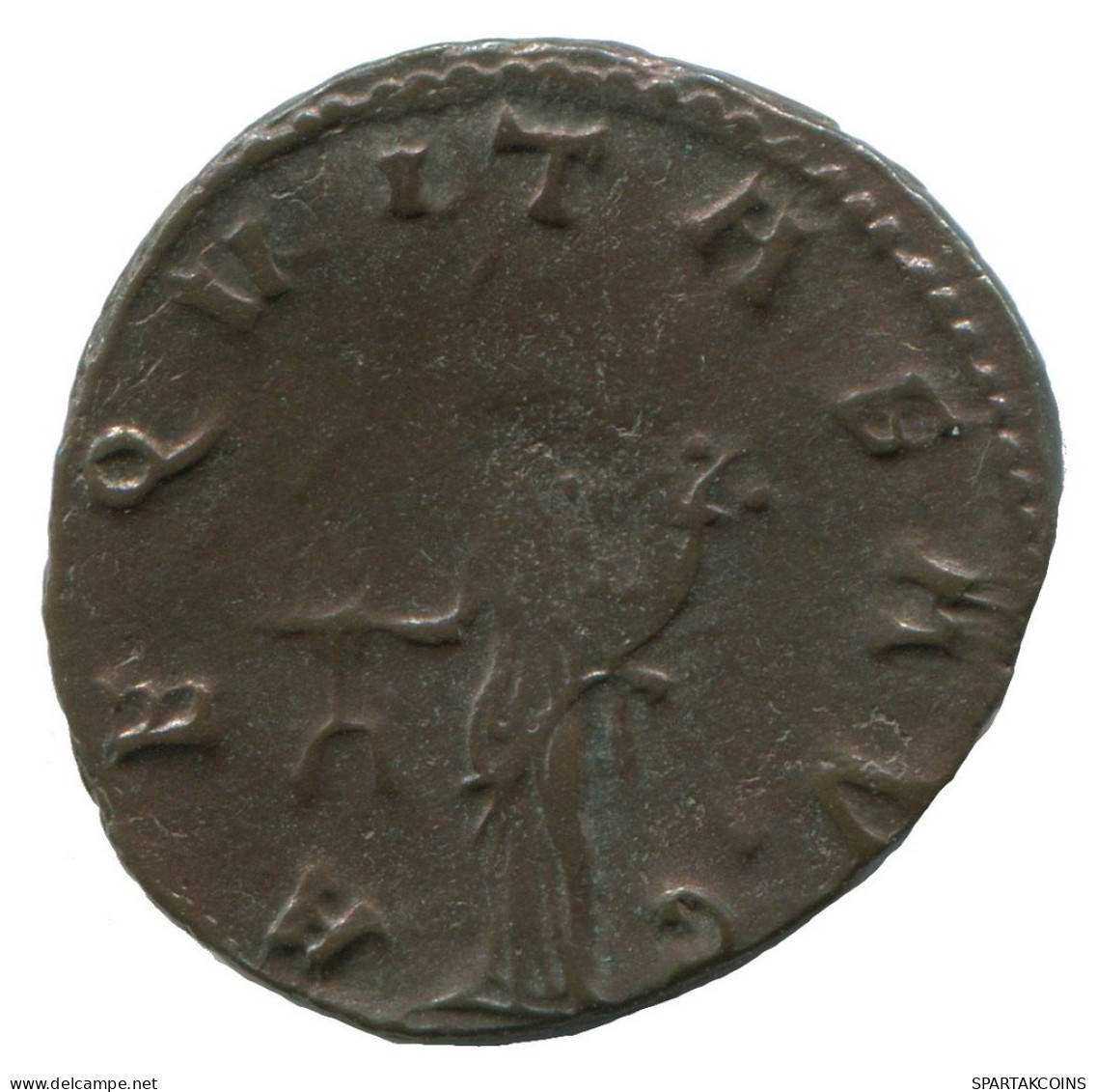 GALLIENUS ANTONINIANUS Roma AD159 Aequuitas AVG 3.7g/22mm #NNN1660.18.U.A - Der Soldatenkaiser (die Militärkrise) (235 / 284)