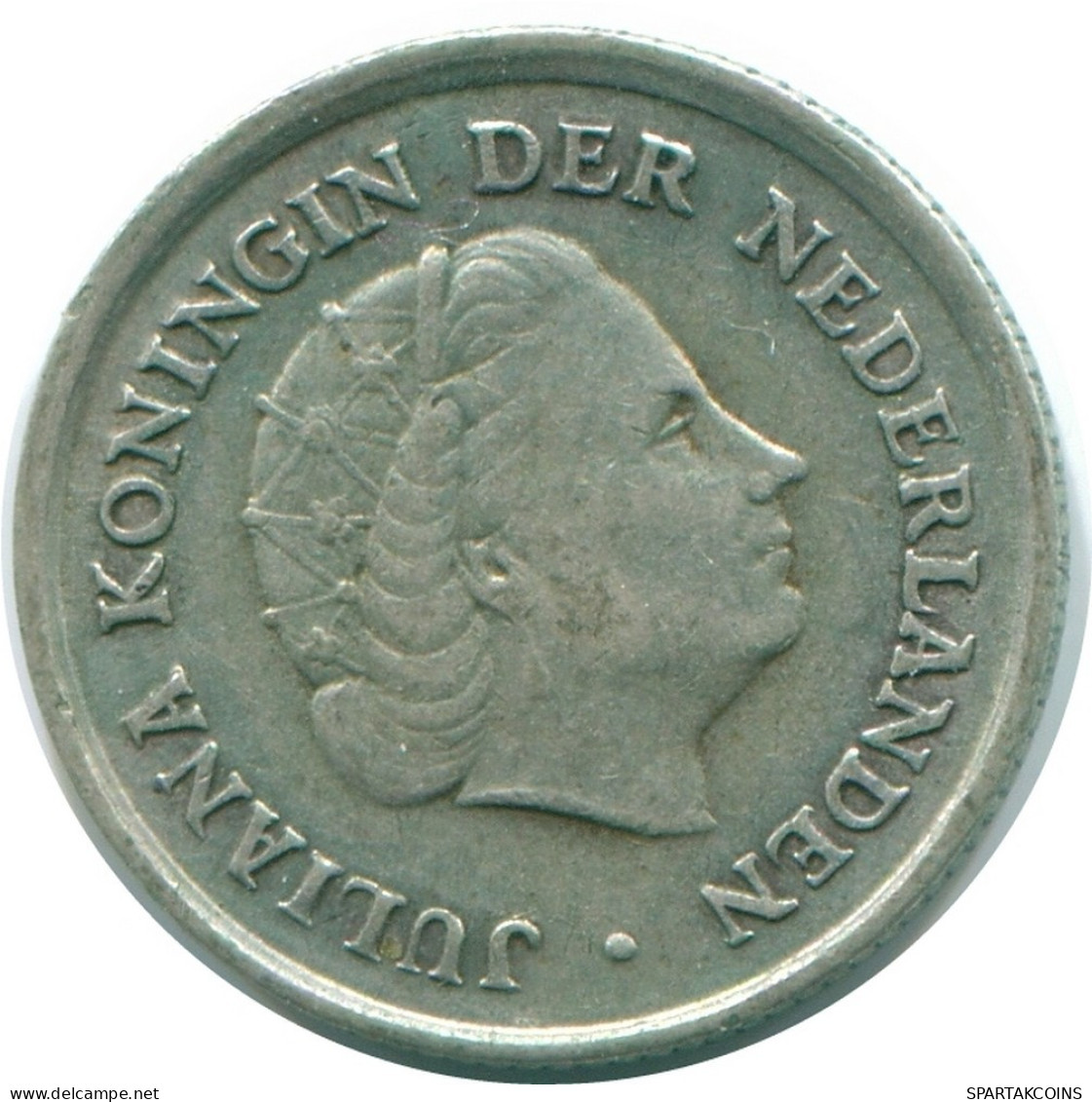 1/10 GULDEN 1966 ANTILLAS NEERLANDESAS PLATA Colonial Moneda #NL12798.3.E.A - Netherlands Antilles
