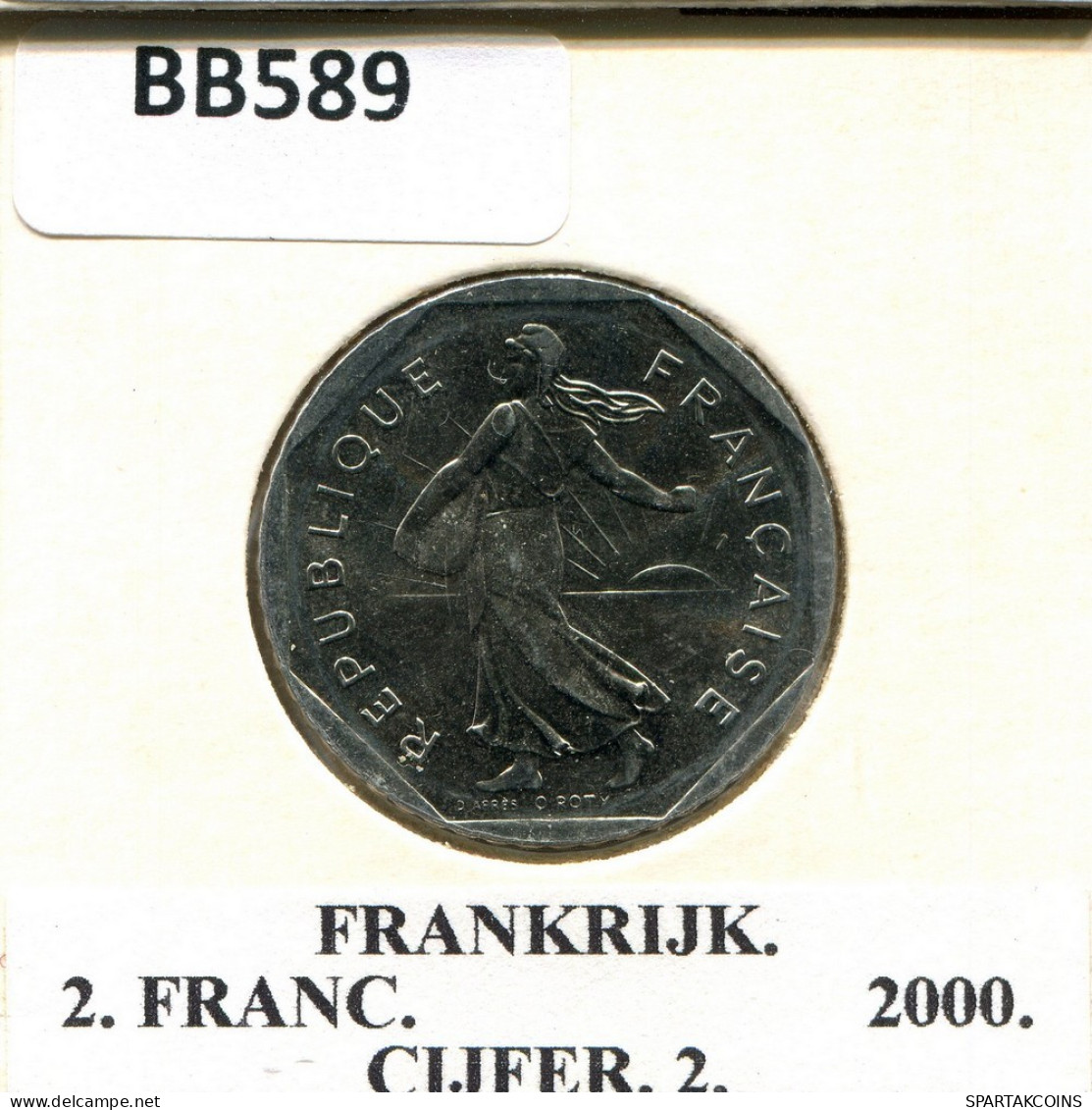 2 FRANCS 2000 FRANCE Pièce #BB589.F.A - 2 Francs