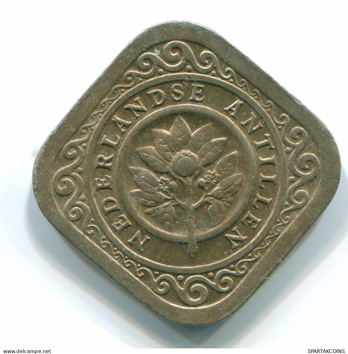 5 CENTS 1967 NETHERLANDS ANTILLES Nickel Colonial Coin #S12460.U.A - Antillas Neerlandesas