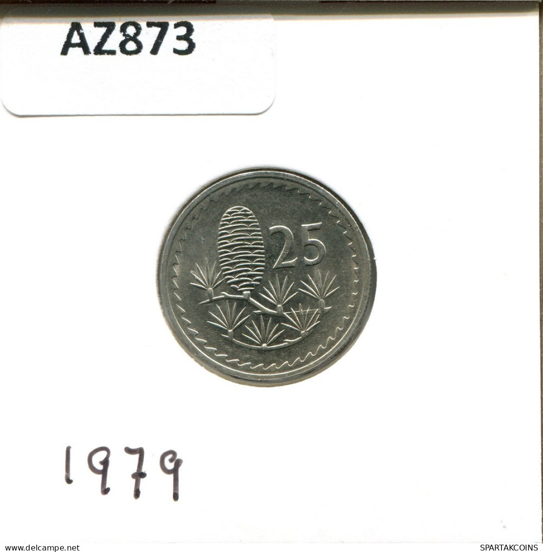 25 MILS 1979 CHIPRE CYPRUS Moneda #AZ873.E.A - Cyprus
