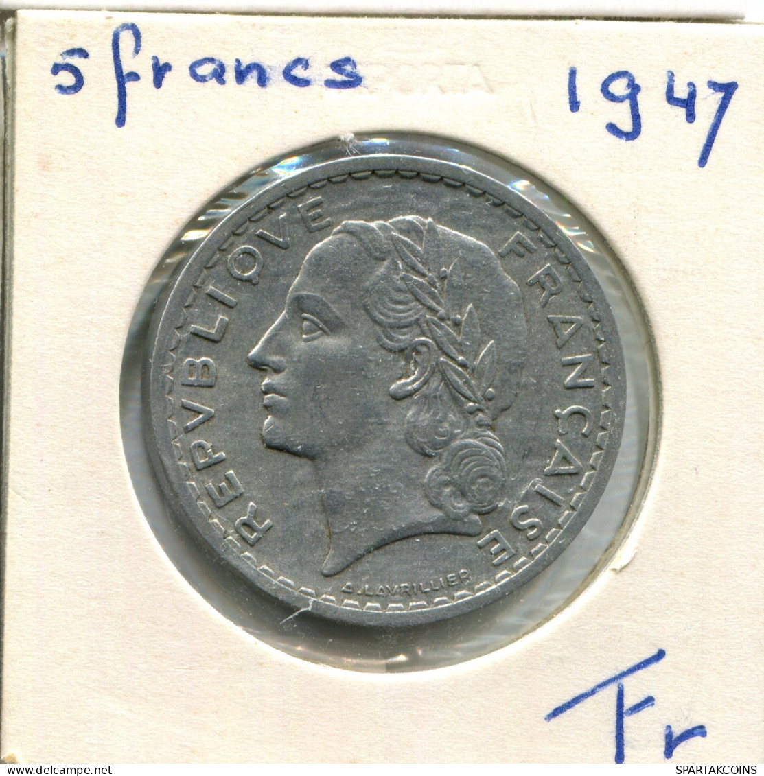 5 FRANCS 1947 FRANCE Coin #AX023.U.A - 5 Francs