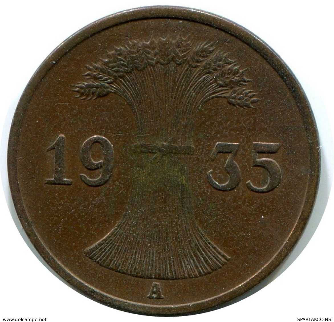 1 REICHSPFENNIG 1935 A ALEMANIA Moneda GERMANY #DA778.E.A - 1 Reichspfennig