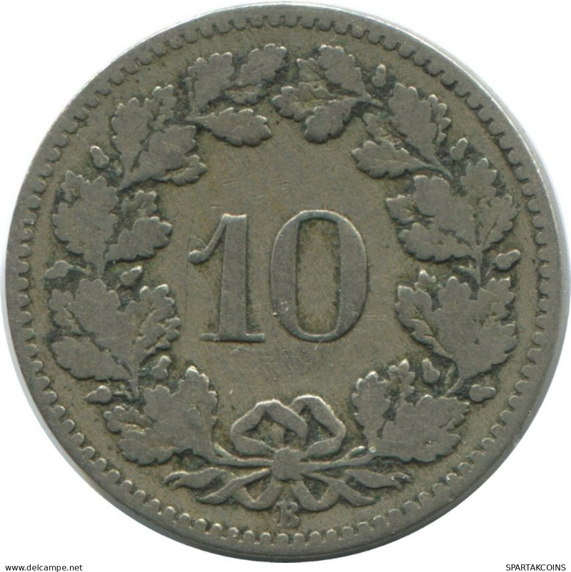 10 RAPPEN 1881 B SUISSE SWITZERLAND Pièce HELVETIA #AD947.2.F.A - Other & Unclassified