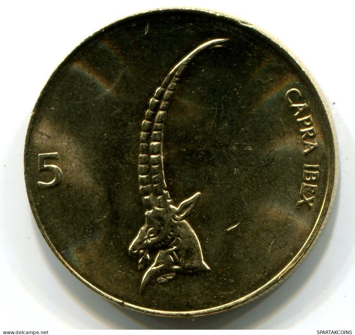 5 TOLAR 2000 SLOVENIA UNC Coin HEAD CAPRICORN #W11093.U.A - Slovenia