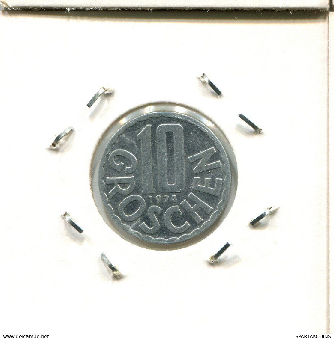 10 GROSCHEN 1974 AUSTRIA Moneda #BA059.E.A - Autriche
