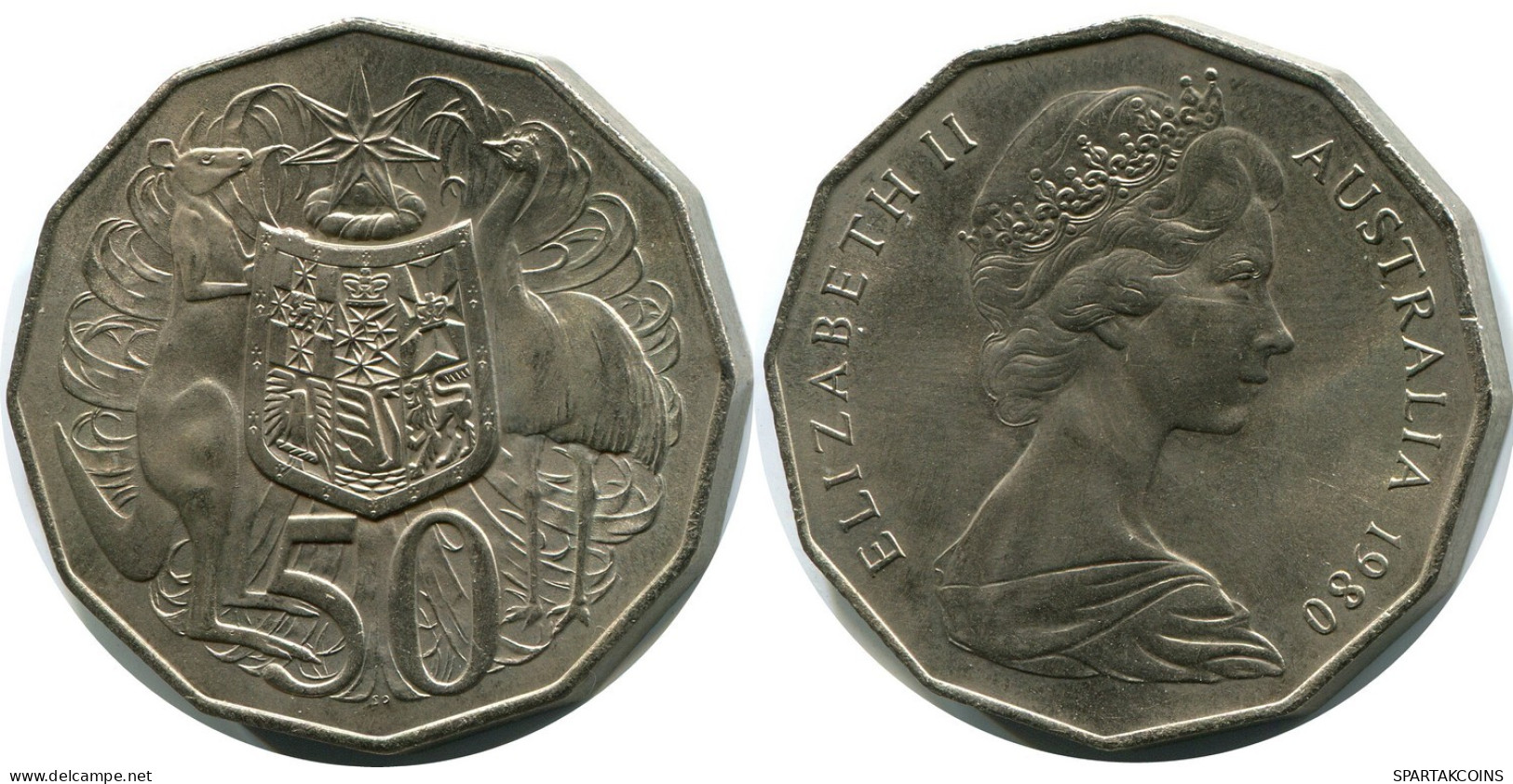 50 CENTS 1980 AUSTRALIA Moneda #AZ147.E.A - 50 Cents