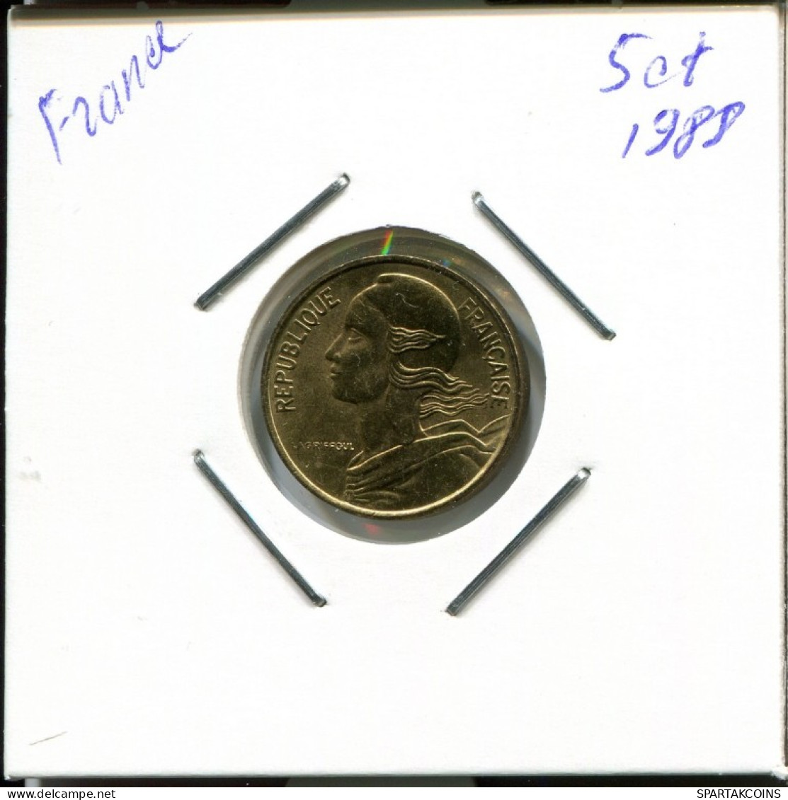 5 CENTIMES 1988 FRANKREICH FRANCE Französisch Münze #AN825.D.A - 5 Centimes