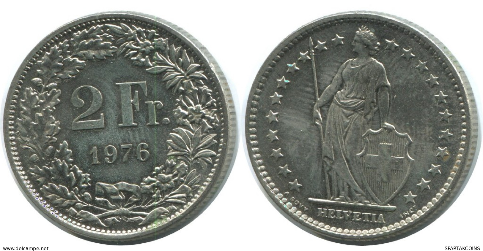 2 FRANC 1976 SWITZERLAND Coin HELVETIA #AD992.2.U.A - Otros & Sin Clasificación