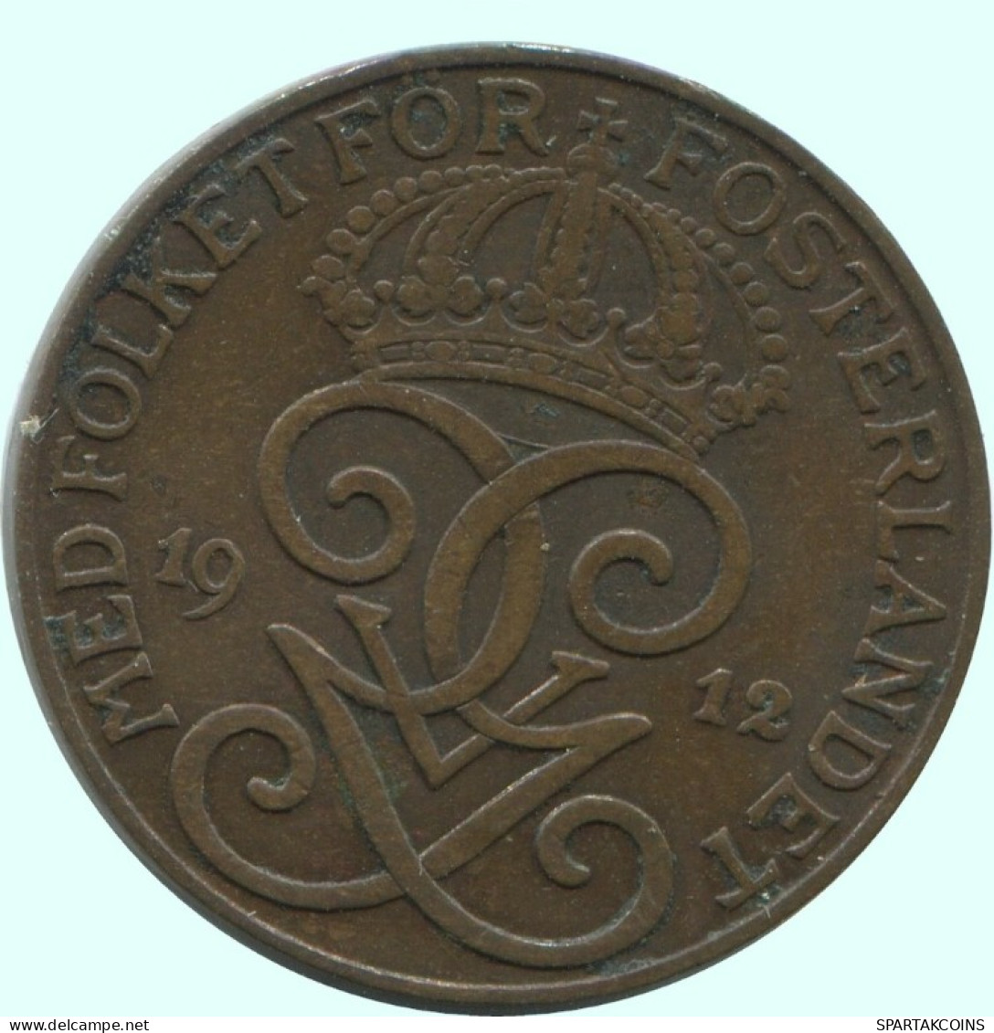 2 ORE 1912 SUECIA SWEDEN Moneda #AC826.2.E.A - Suède