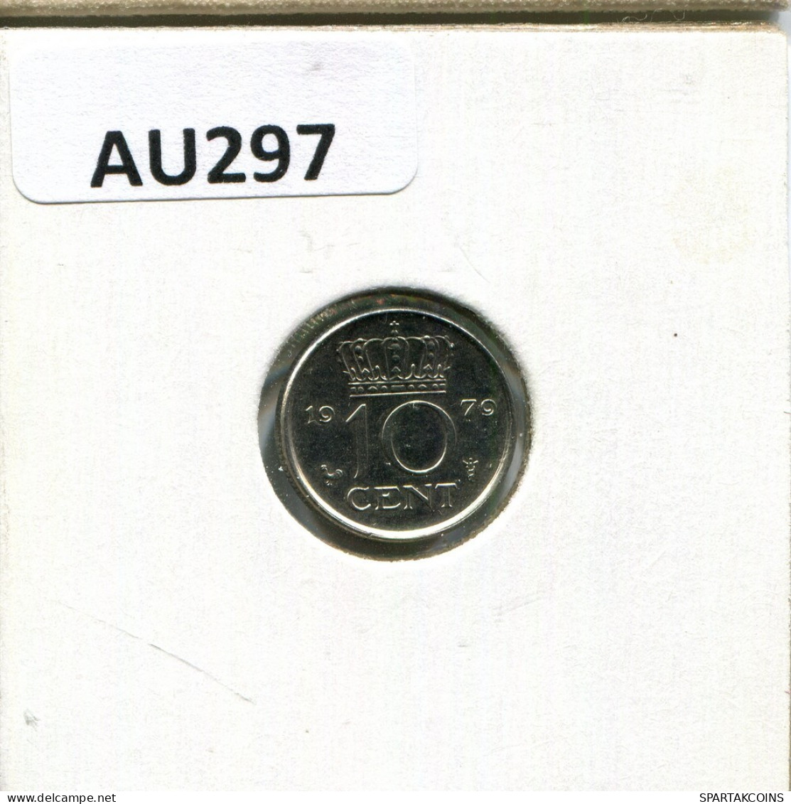 10 CENTS 1979 NEERLANDÉS NETHERLANDS Moneda #AU297.E.A - 1948-1980: Juliana