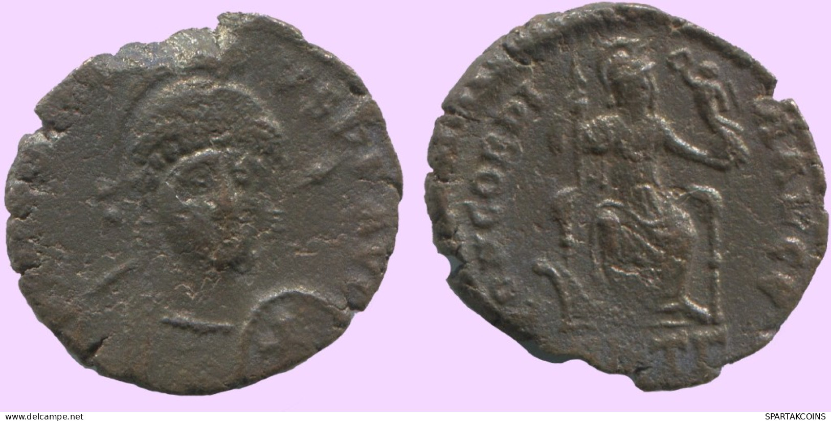 Authentische Antike Spätrömische Münze RÖMISCHE Münze 1.9g/17mm #ANT2301.14.D.A - The End Of Empire (363 AD To 476 AD)