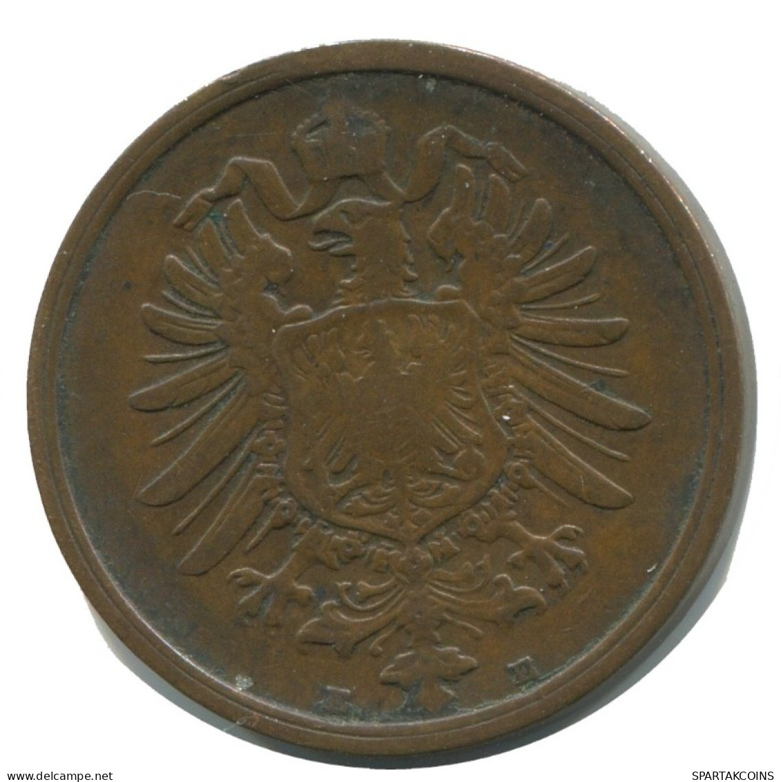2 PFENNIG 1876 E DEUTSCHLAND Münze GERMANY #AD477.9.D.A - 2 Pfennig