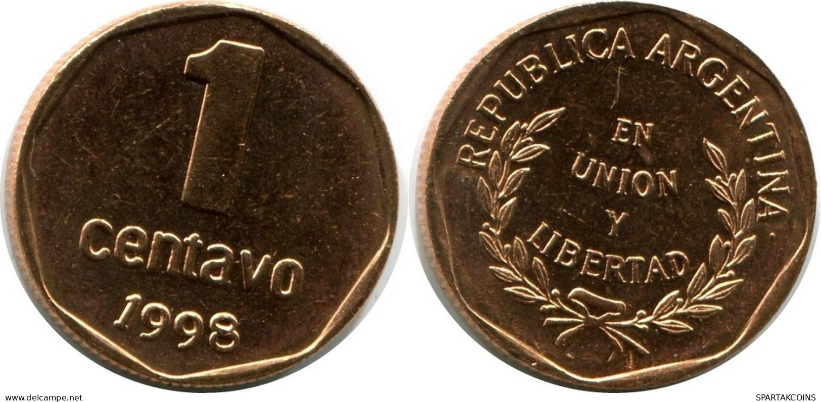 1 CENTAVO 1998 ARGENTINA Coin UNC #M10139.U.A - Argentinië