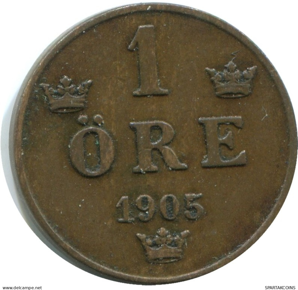 1 ORE 1905 SWEDEN Coin #AD224.2.U.A - Sweden