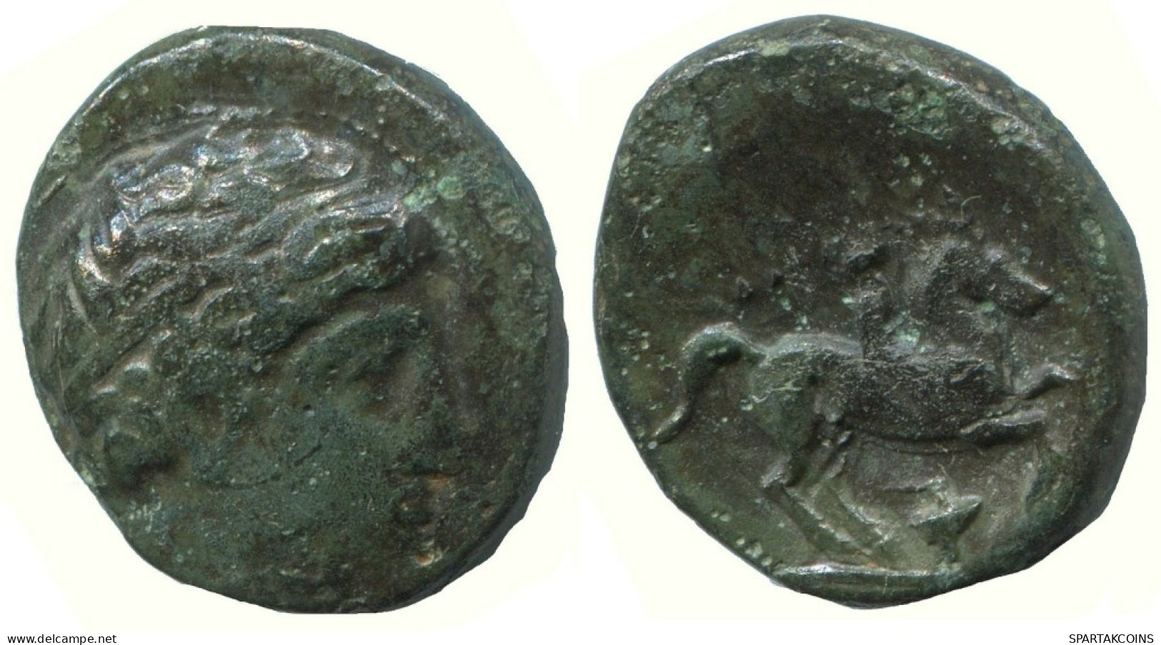 MACEDONIAN KINGDOM PHILIP II 359-336 BC APOLLO HORSEMAN 5.9g/19mm #AA002.58.E.A - Griechische Münzen