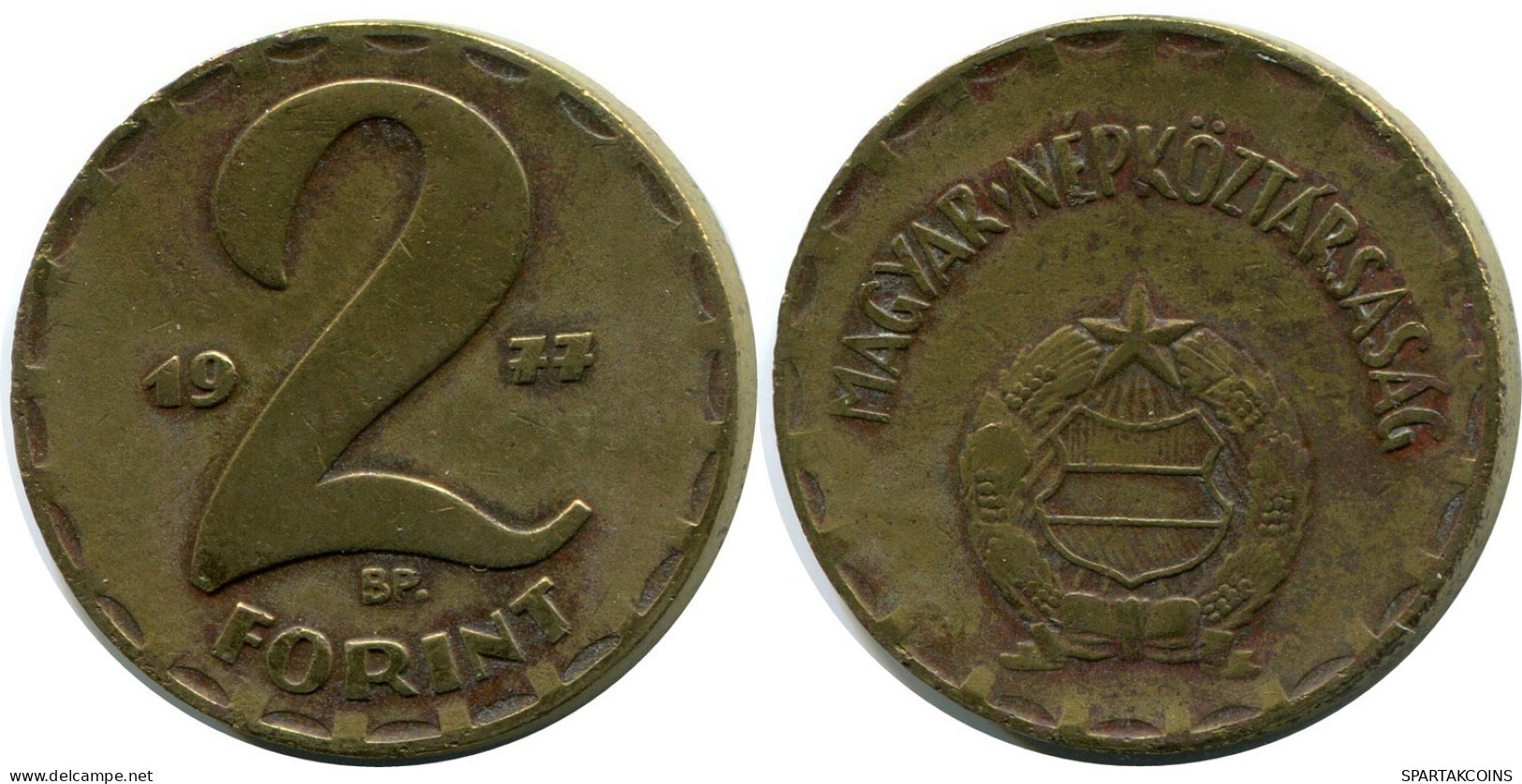 2 FORINT 1977 SIEBENBÜRGEN HUNGARY Münze #AY641.D.A - Ungarn