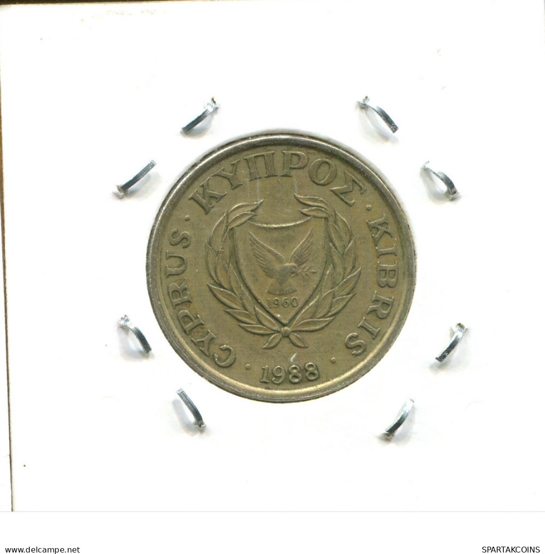 10 MILS 1988 CHIPRE CYPRUS Moneda #AS461.E.A - Chipre