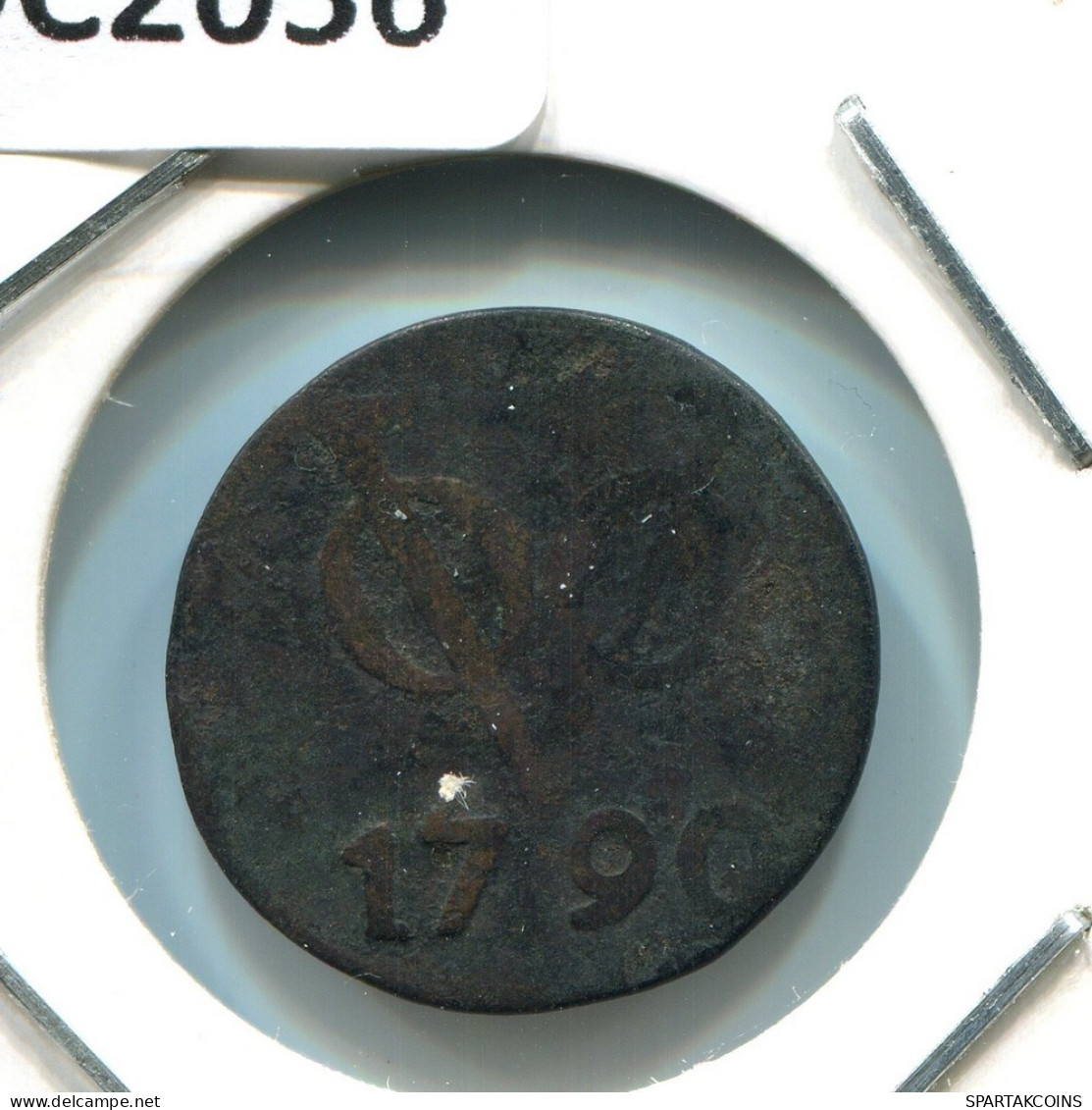 1790 UTRECHT VOC DUIT NETHERLANDS INDIES NEW YORK COLONIAL PENNY #VOC2056.10.U.A - Dutch East Indies