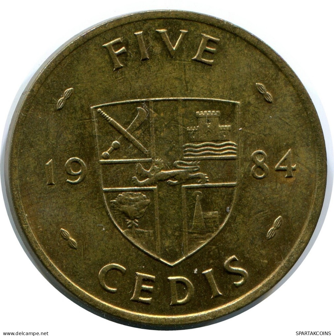 5 CEDIS 1984 GHANA Coin #AP884.U.A - Ghana