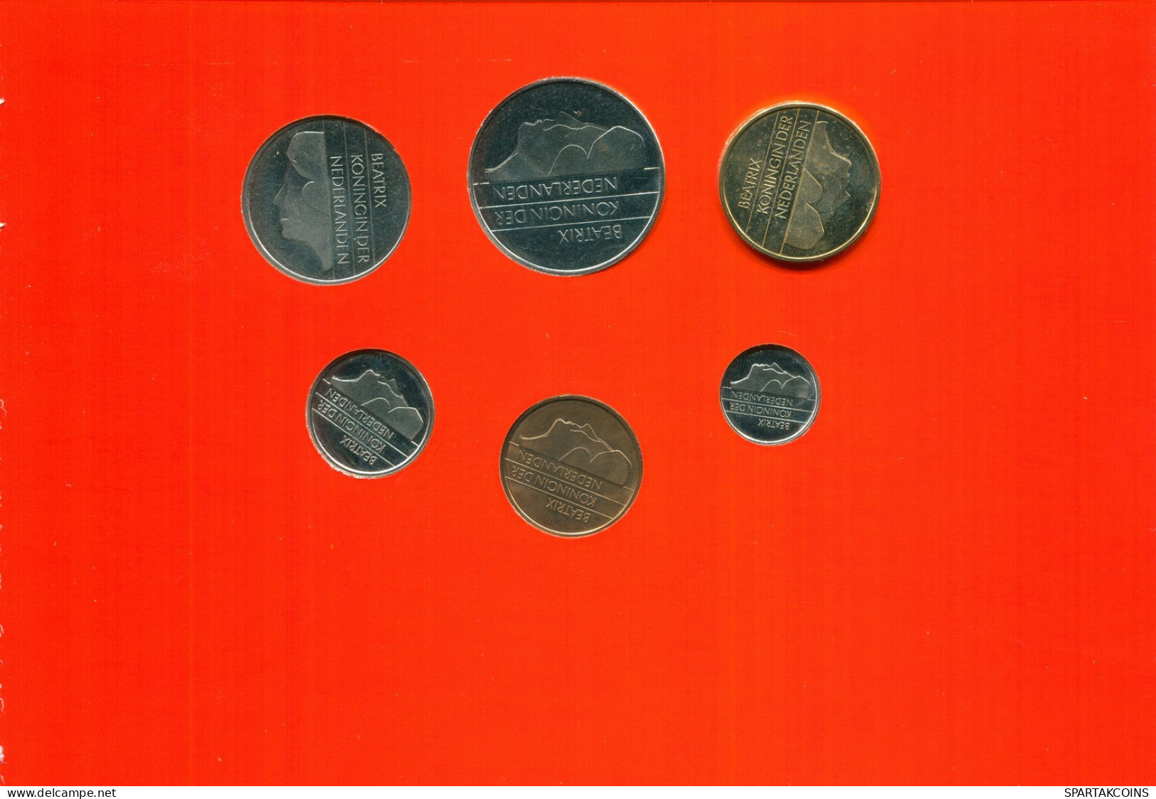 NÉERLANDAIS NETHERLANDS 1996 MINT SET 6 Pièce #SET1033.7.F.A - Jahressets & Polierte Platten