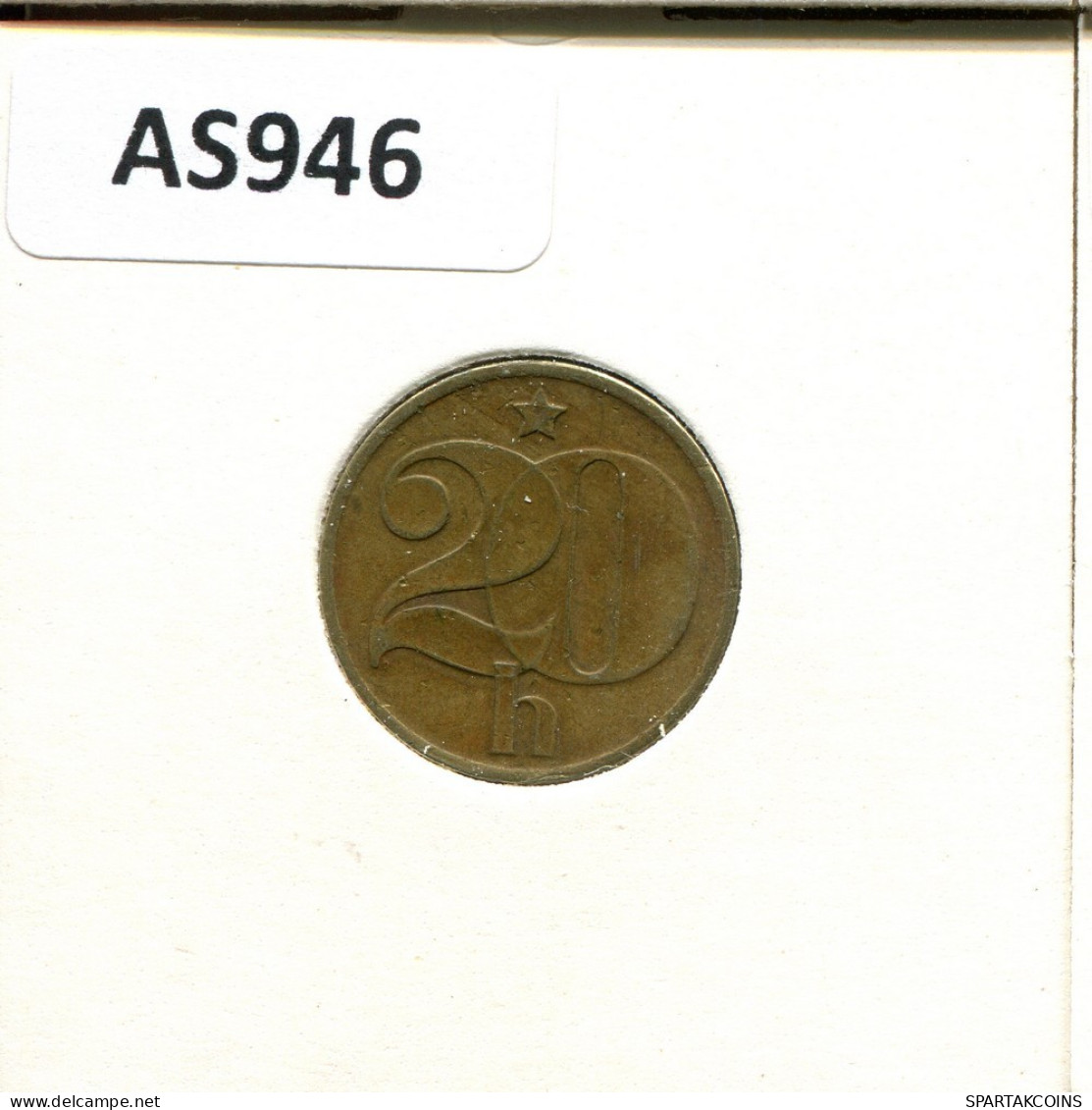 20 HALERU 1977 CHECOSLOVAQUIA CZECHOESLOVAQUIA SLOVAKIA Moneda #AS946.E.A - Czechoslovakia