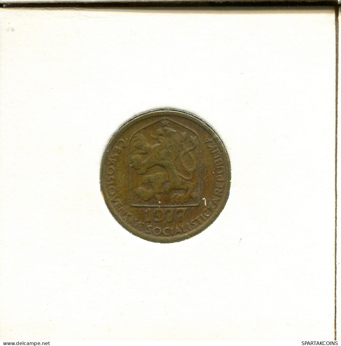 20 HALERU 1977 CHECOSLOVAQUIA CZECHOESLOVAQUIA SLOVAKIA Moneda #AS946.E.A - Checoslovaquia