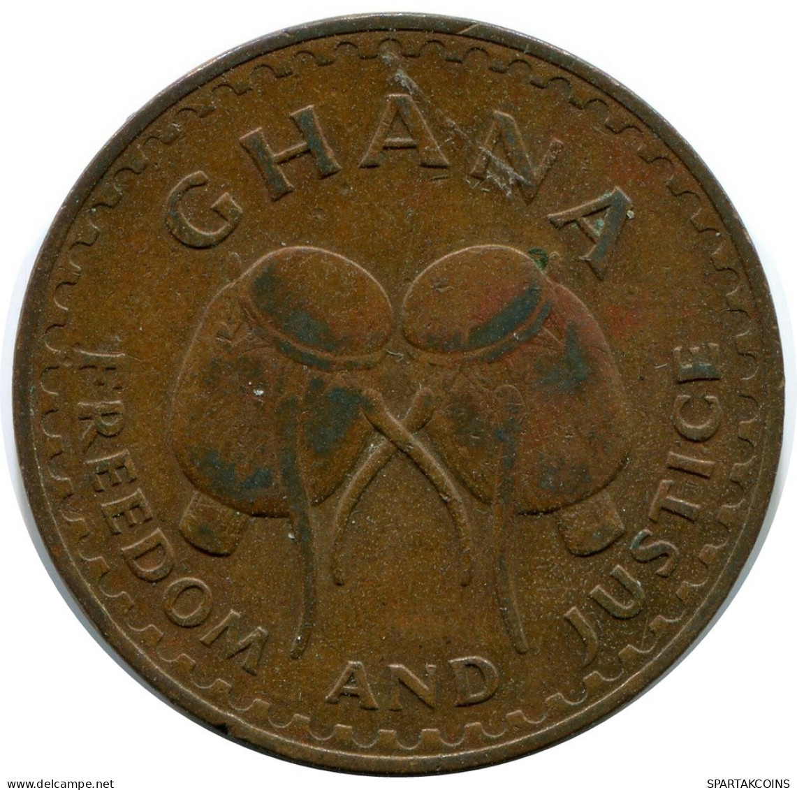 1 PESEWA 1967 GHANA Münze #AY619.D.A - Ghana