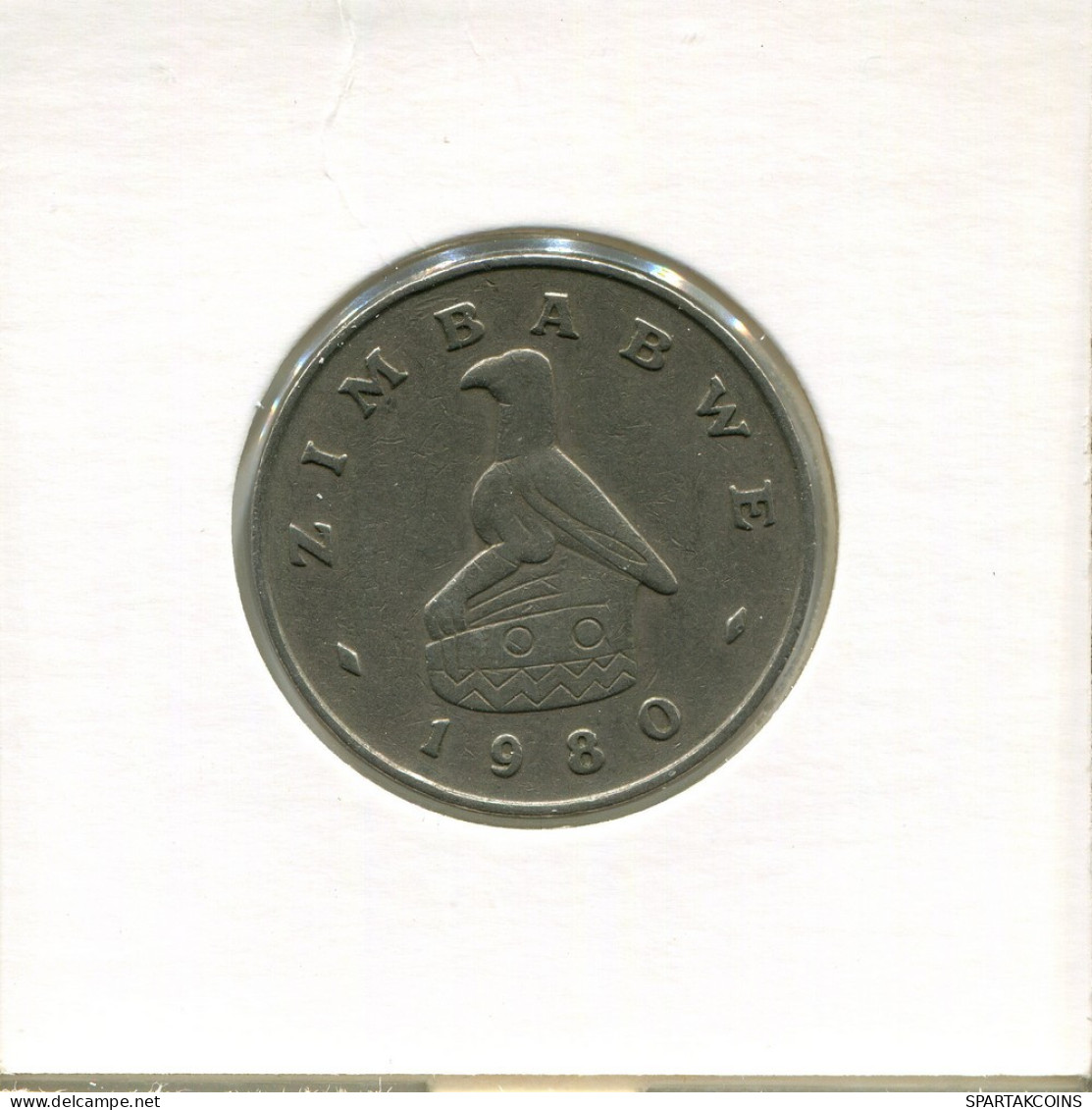 50 CENTS 1980 ZIMBABWE Moneda #AR504.E.A - Simbabwe