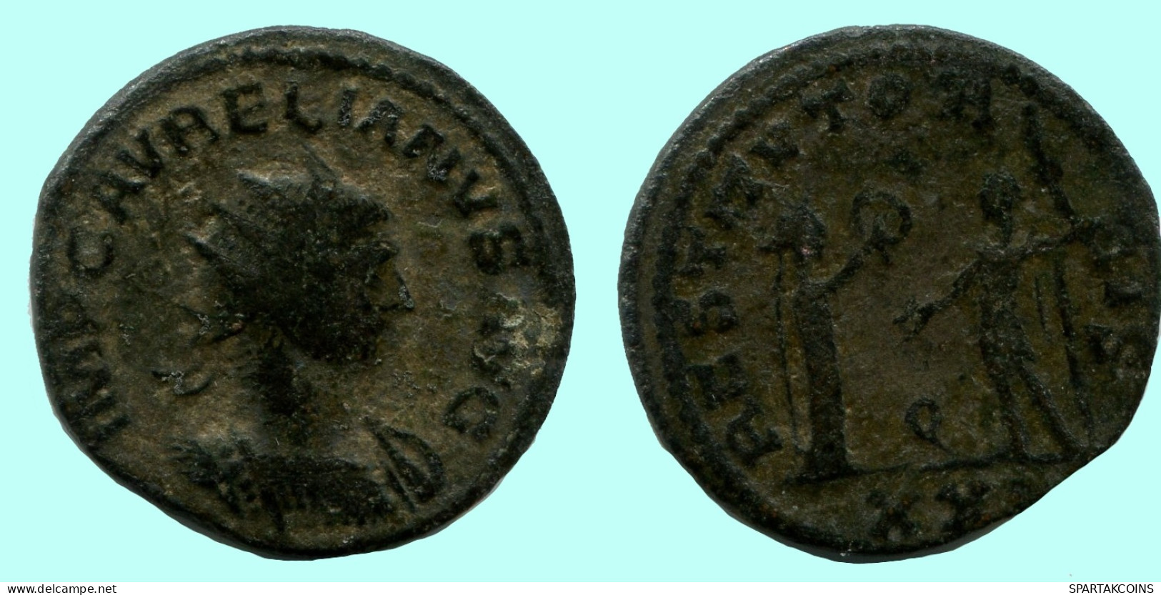 AURELIAN ANTONINIANUS 270-275 AD RÖMISCHEN KAISERZEIT Münze #ANC12294.33.D.A - La Crisi Militare (235 / 284)