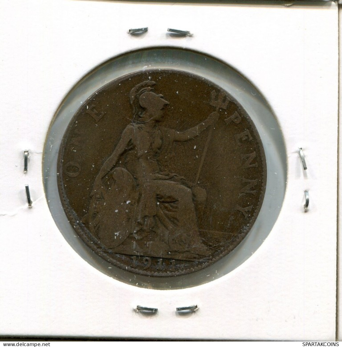 PENNY 1911 UK GBAN BRETAÑA GREAT BRITAIN Moneda #AN573.E.A - D. 1 Penny