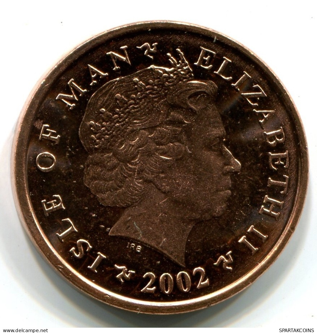 2 PENNI 2002 ISLE OF MAN UNC Coin #W11033.U.A - Île De  Man