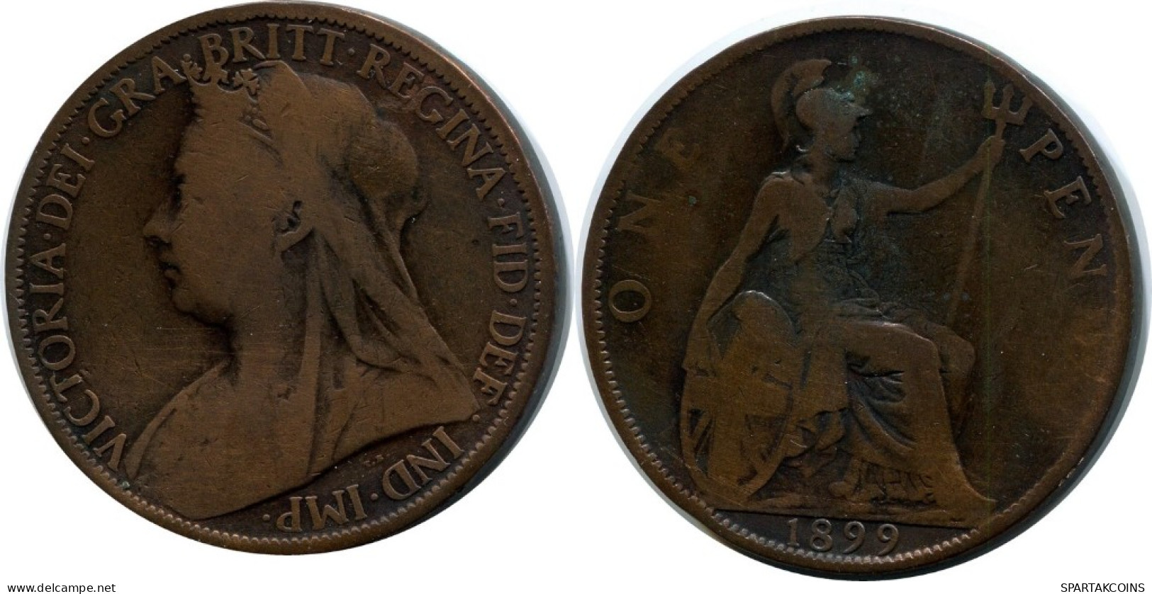 PENNY 1899 UK GROßBRITANNIEN GREAT BRITAIN Münze #AN489.D.A - D. 1 Penny