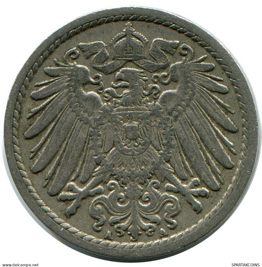 5 PFENNIG 1906 A DEUTSCHLAND Münze GERMANY #DB212.D.A - 5 Pfennig