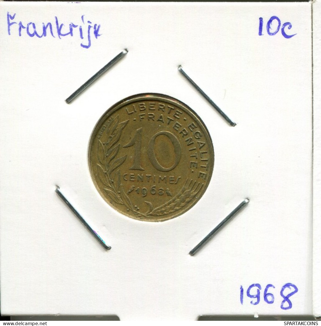 10 CENTIMES 1968 FRANCE Coin French Coin #AM809.U.A - 10 Centimes