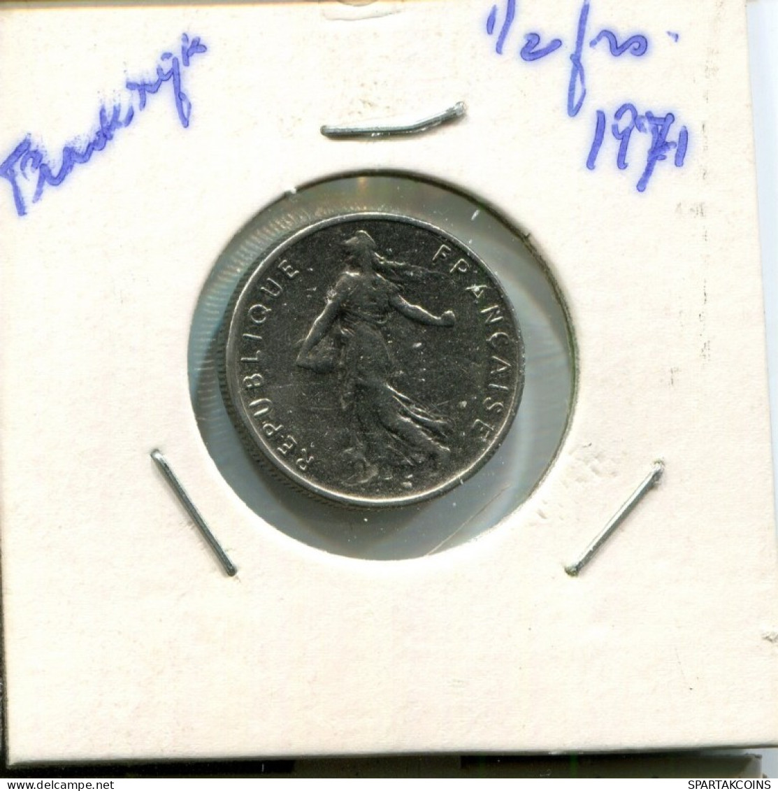 1/2 FRANC 1971 FRANCE Coin French Coin #AN913.U.A - 1/2 Franc