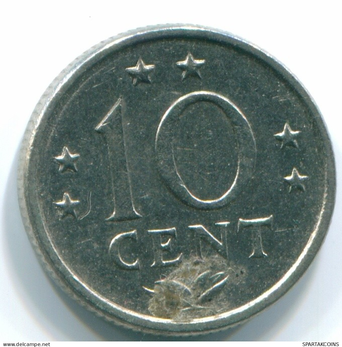 10 CENTS 1978 NETHERLANDS ANTILLES Nickel Colonial Coin #S13552.U.A - Netherlands Antilles