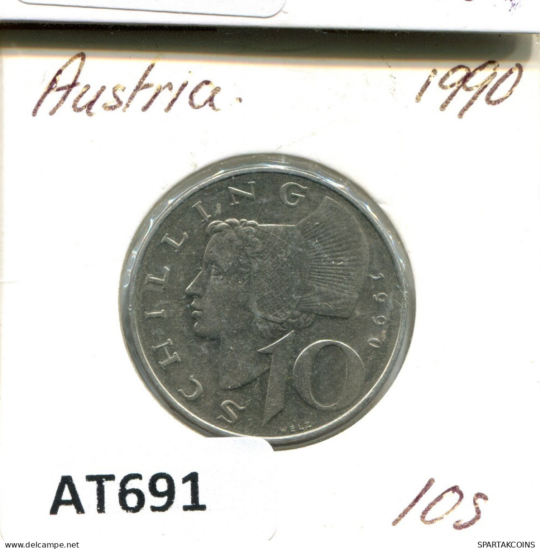 10 SCHILLING 1990 ÖSTERREICH AUSTRIA Münze #AT691.D.A - Austria