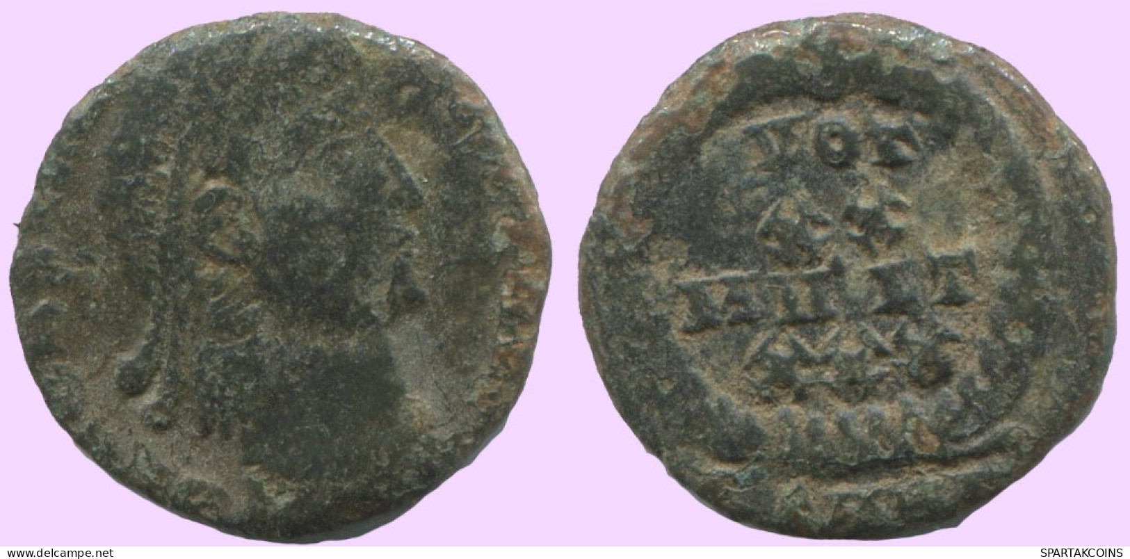 LATE ROMAN IMPERIO Follis Antiguo Auténtico Roman Moneda 1.2g/13mm #ANT2132.7.E.A - The End Of Empire (363 AD To 476 AD)