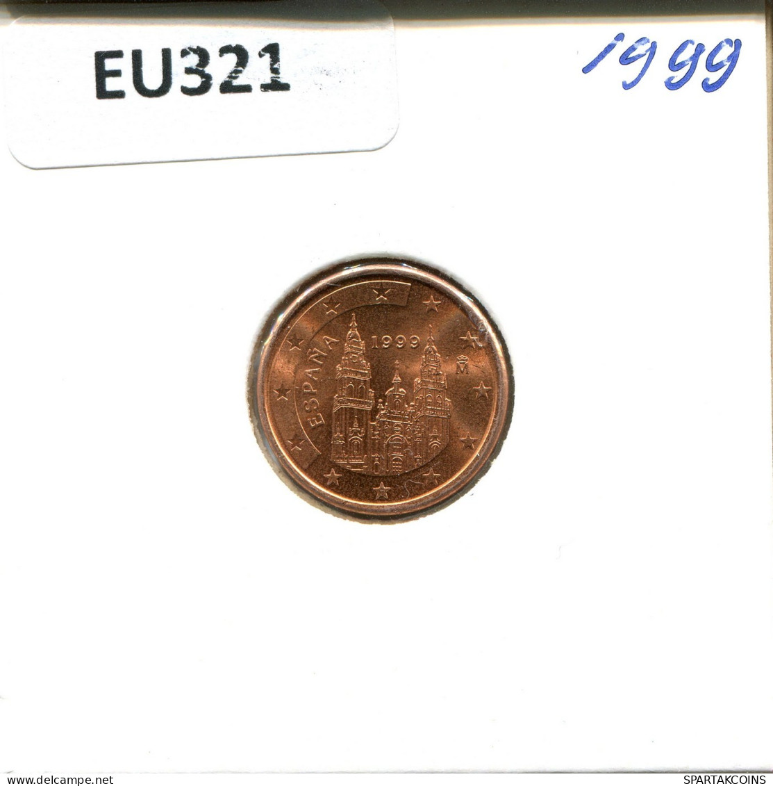 1 EURO CENT 1999 SPANIEN SPAIN Münze #EU321.D.A - Spagna